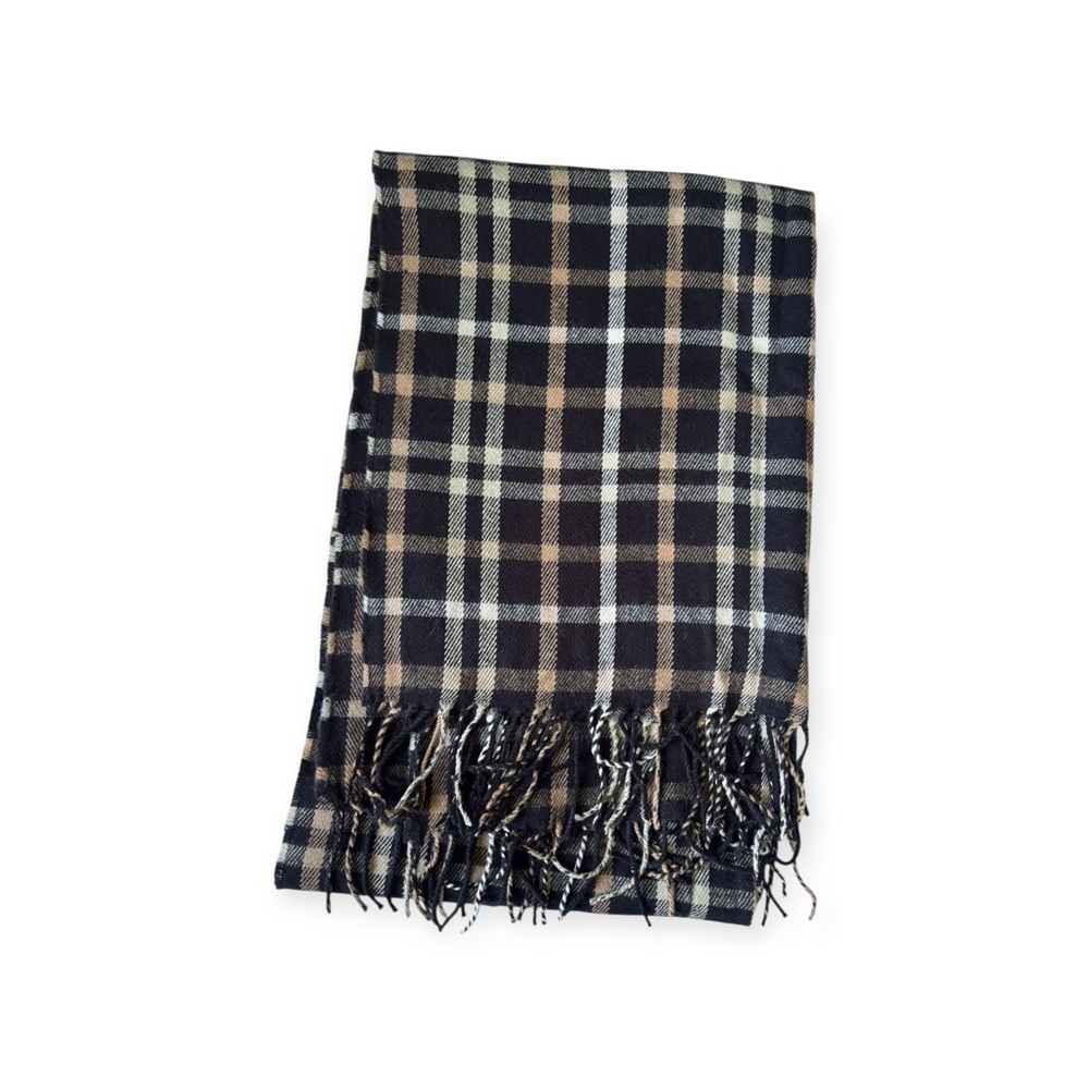 Jcrew Plaid Scarf - Black and Brown NWOT